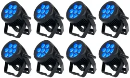 Прибор смены цвета American DJ 7P HEX IP65 RGBAW+UV LED DMX (8 штук)