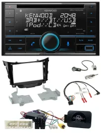 Kenwood CD 2DIN DAB USB Lenkrad Bluetooth Autoradio für Hyundai I30 ab 2017