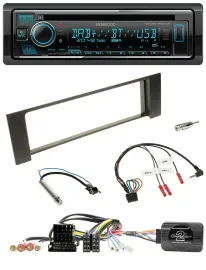 Автомагнитола Kenwood Bluetooth DAB USB CD для Audi A4 (2000–2004), поддержка управления на руле, CAN-Bus ISO