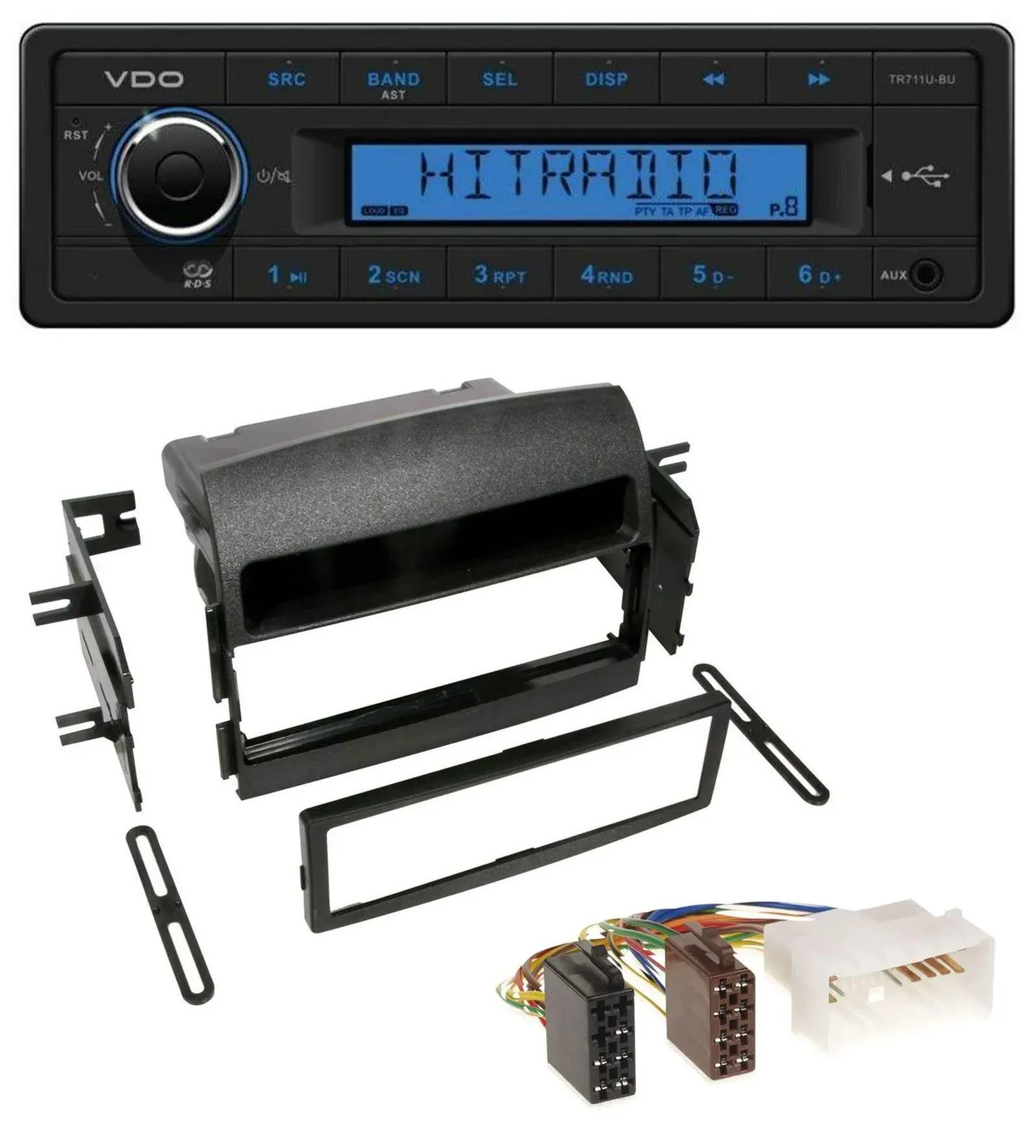 VDO AUX 1DIN MP3 USB Autoradio für Hyundai Sonata (NF, 2005-2008)