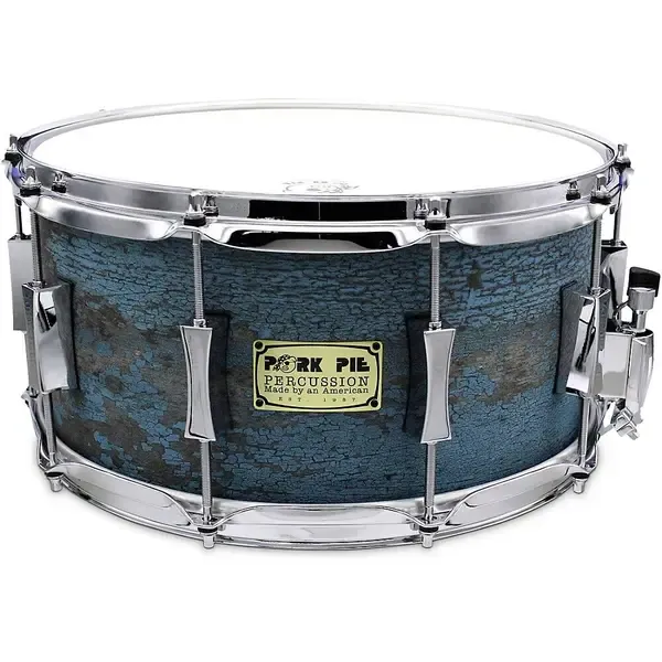 Малый барабан Pork Pie Weathered Barn Blue Birch 14x7 Blue