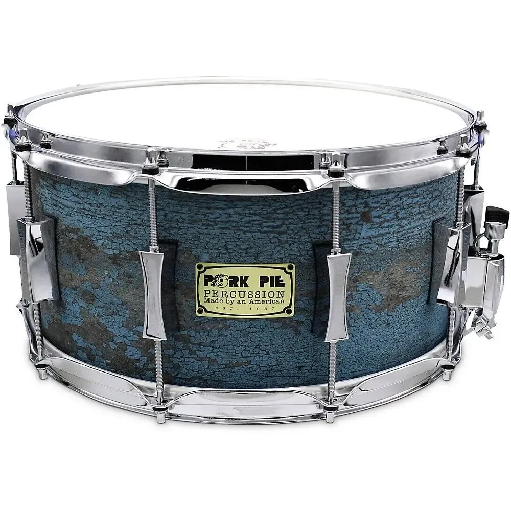 Малый барабан Pork Pie Weathered Barn Blue Birch 14x7 Blue