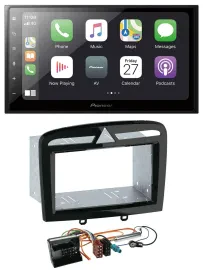 Pioneer MP3 Bluetooth DAB 2DIN USB Autoradio für Peugeot 308 SW CC 09-14 schwarz
