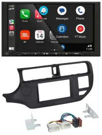 JBL MP3 DAB Bluetooth USB 2DIN Autoradio für Kia Rio 11-14 UB schwarz