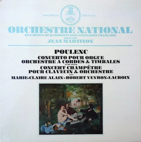 POULENC - Concerto Pour Orgue · Concert Champêtre (LP , Used)
