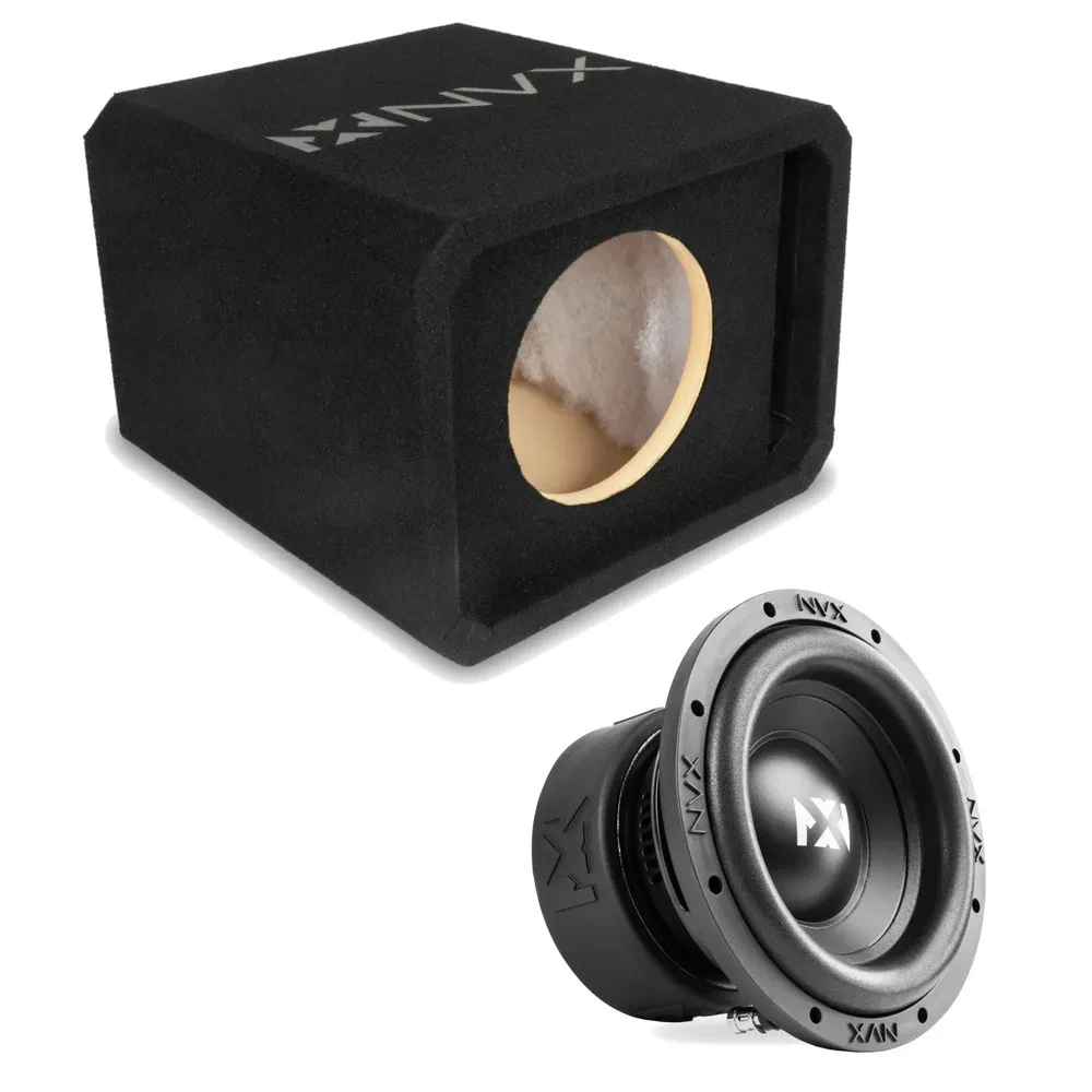Сабвуфер пассивный NVX NE81P + NSW82V3 8", фазоинверторный (slot ported), корпус MDF 3/4", 1 динамик