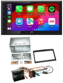 JVC Bluetooth USB MP3 2DIN DAB Autoradio für Citroen Berlingo C2 C3 Jumpy Profi