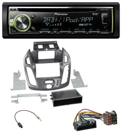 Pioneer DAB USB MP3 AUX CD Autoradio für Ford Transit Connect 12-18 Display Pega