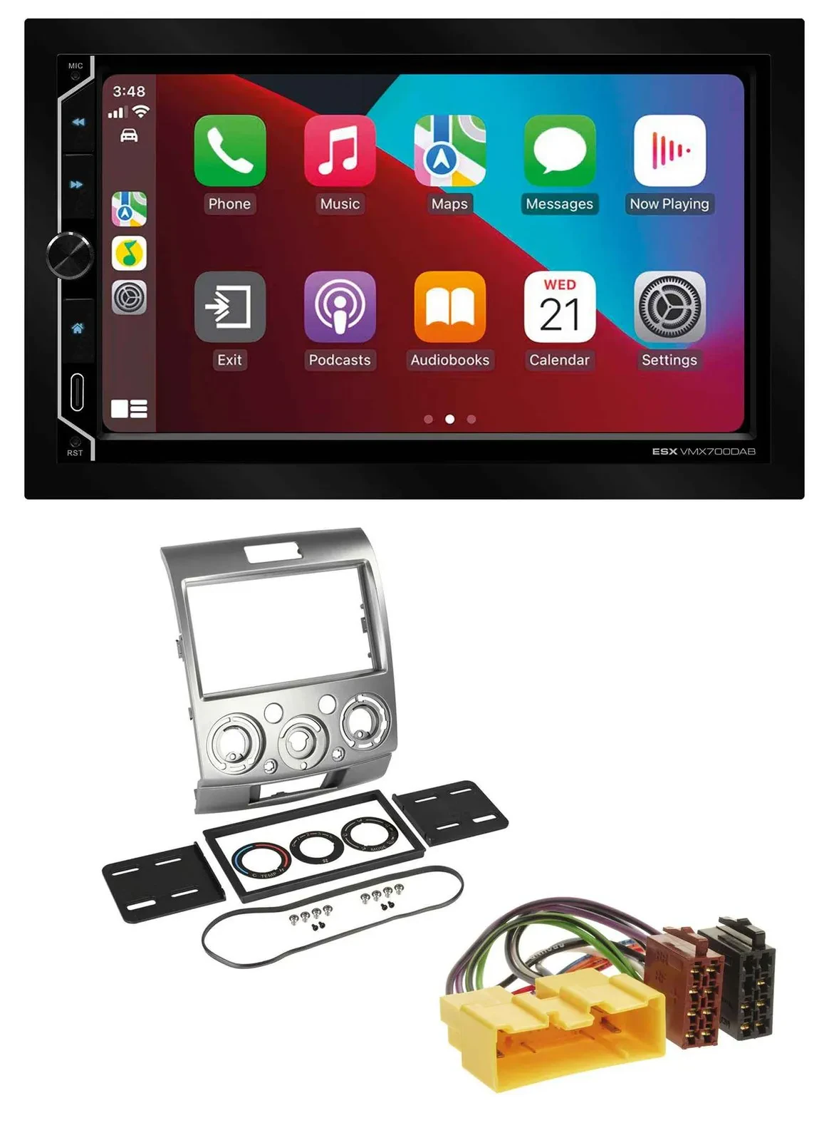 ESX 2DIN DAB USB MP3 Bluetooth Autoradio für Ford Ranger 2AB 2007 2011