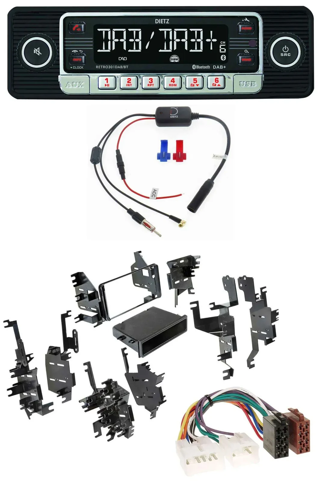 Dietz MP3 DAB Bluetooth USB Autoradio für Toyota Highlander MR2 Sequoia Yaris