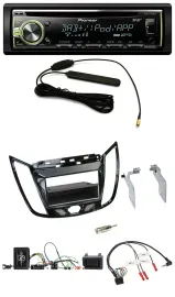 Pioneer MP3 USB CD DAB Lenkrad Autoradio für Ford C-Max Kuga Klavierlack schwarz