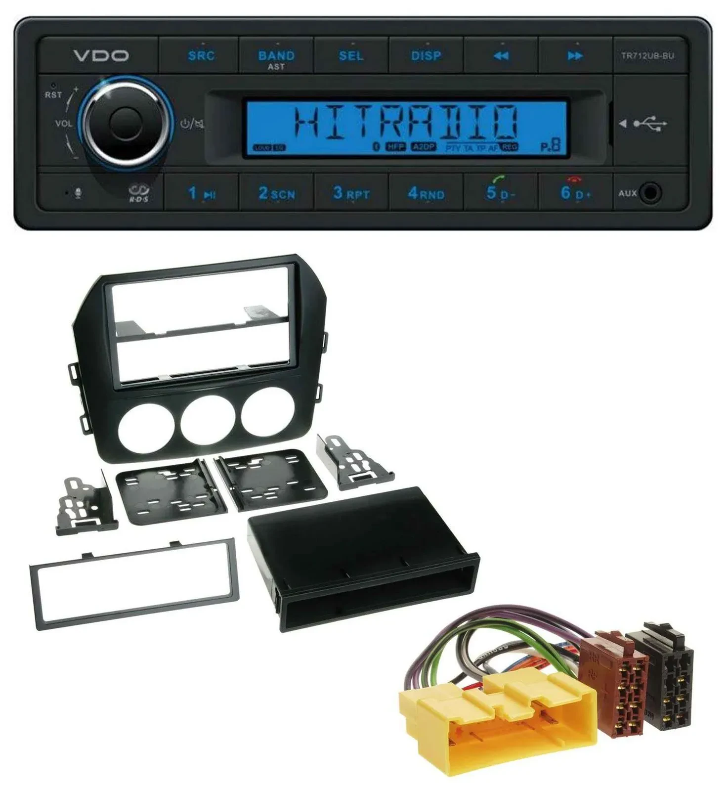 VDO Bluetooth AUX USB MP3 Autoradio für Mazda MX-5 (ab 2008)