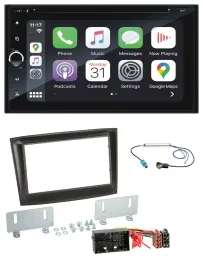 Blaupunkt 2DIN Bluetooth DAB USB DVD MP3 Autoradio für Fiat Doblo ab 2015 schwar