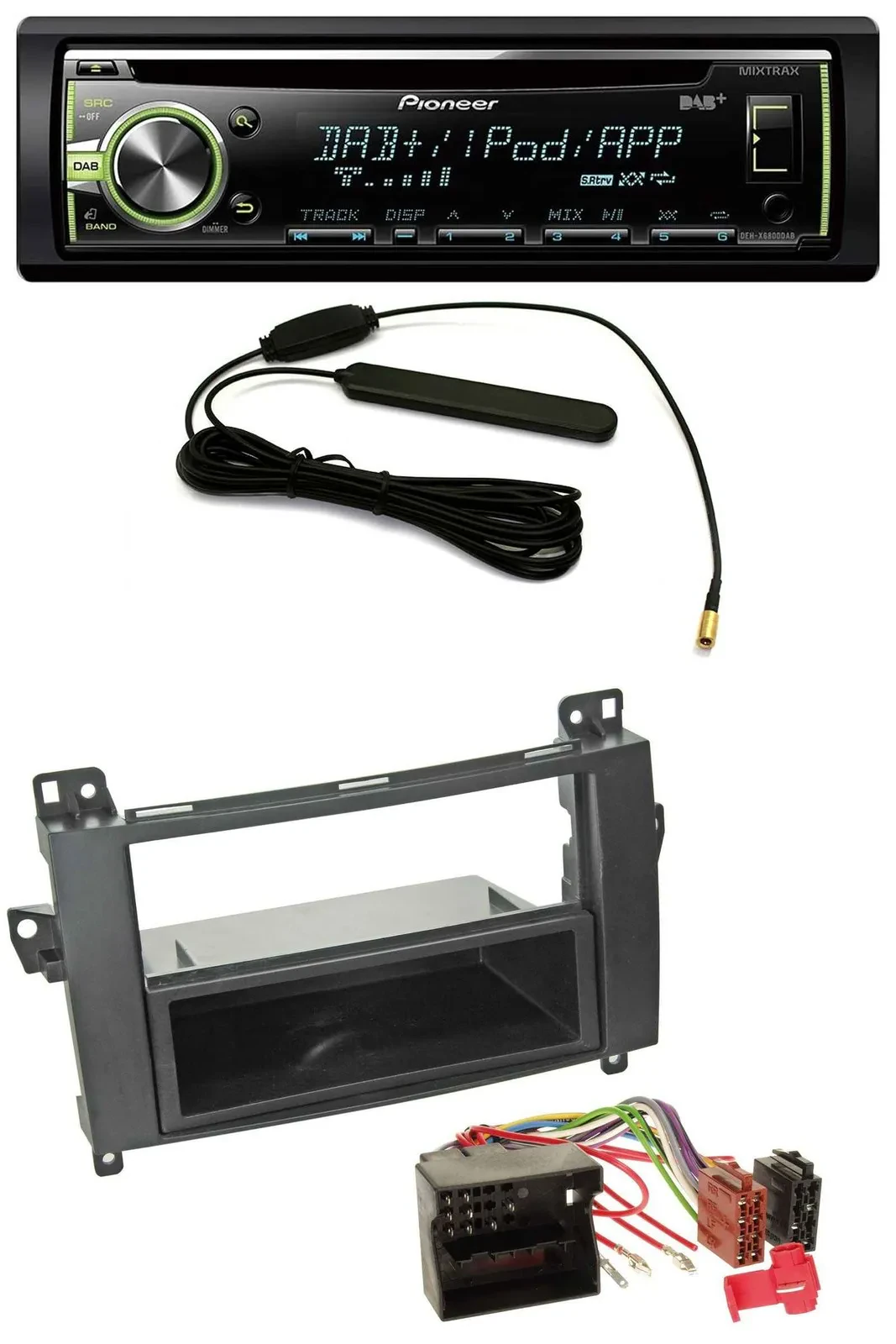 Pioneer MP3 USB CD DAB AUX Autoradio für Mercedes A-Klasse 04-12 W169 C169