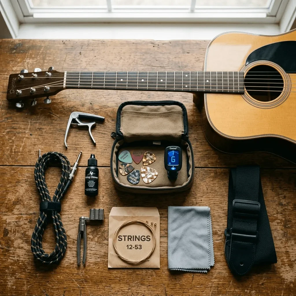 Что нужно начинающему гитаристу: список необходимых аксессуаров