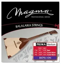 Струны для балалайки Magma Strings BKPR110N Prima Medium Nylon Steel