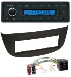 Автомагнитола VDO Bluetooth AUX USB MP3 для Renault Twingo (2007–2012) черная