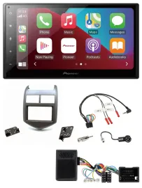 Автомагнитола для Chevrolet Aveo (с 2011) Pioneer 2 DIN, Bluetooth, DAB, USB, тёмная