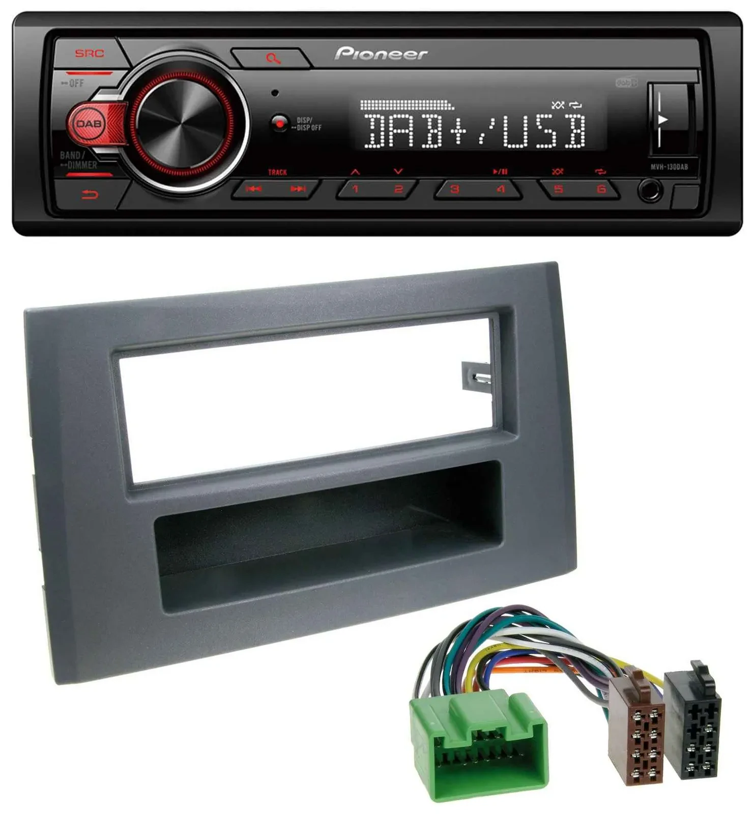 Pioneer MP3 1DIN DAB USB AUX Autoradio für Volvo XC90 (16 Pin, 2002-2014)