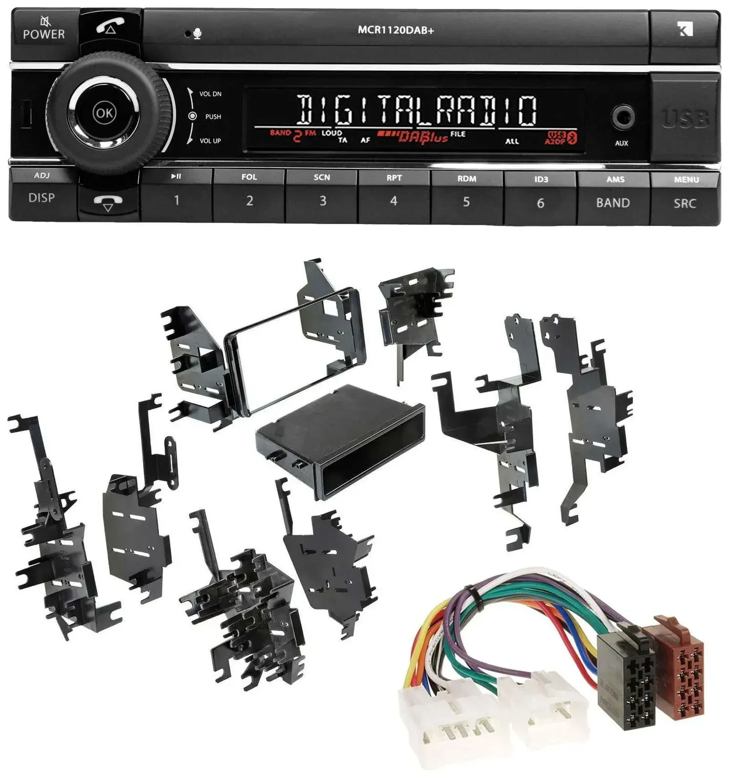 Kienzle Bluetooth MP3 USB DAB Autoradio für Toyota Highlander MR2 Sequoia Yaris