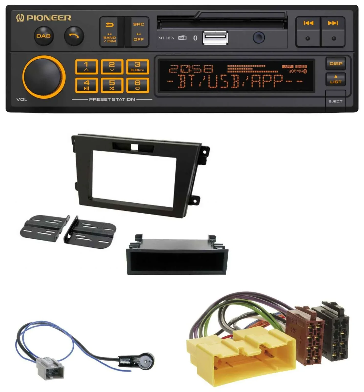 Pioneer DAB MP3 USB Bluetooth Autoradio für Mazda CX-7 (2008-2010)