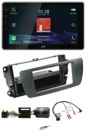JVC DAB Lenkrad Bluetooth USB Autoradio für Seat Ibiza azabacheschwarz
