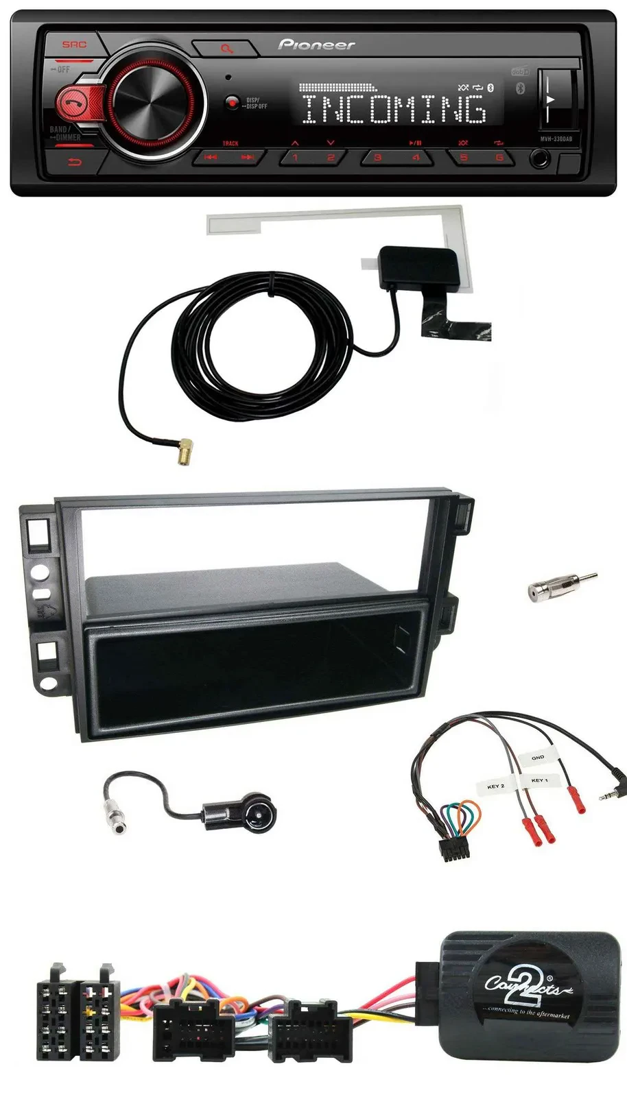 Pioneer MP3 Lenkrad CD DAB USB Autoradio für Chevrolet Aveo Captiva 2006-2011