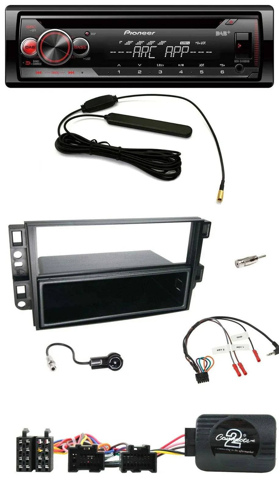 Pioneer CD USB Lenkrad DAB MP3 Autoradio für Chevrolet Aveo Captiva 2006-2011