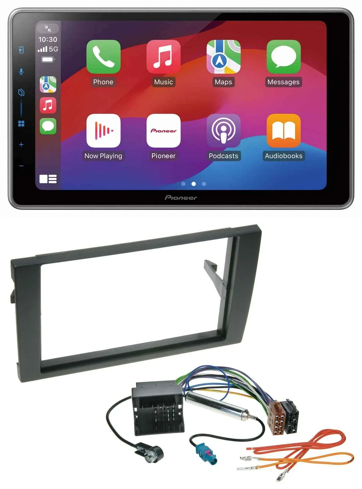 Pioneer MP3 USB DAB Bluetooth 2DIN Autoradio für Audi A4 01-08 B6 B7 Quadlock