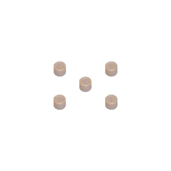 Shure RPM214 Mid Boost EQ Cap, 5 Pack, Tan with Silver Top