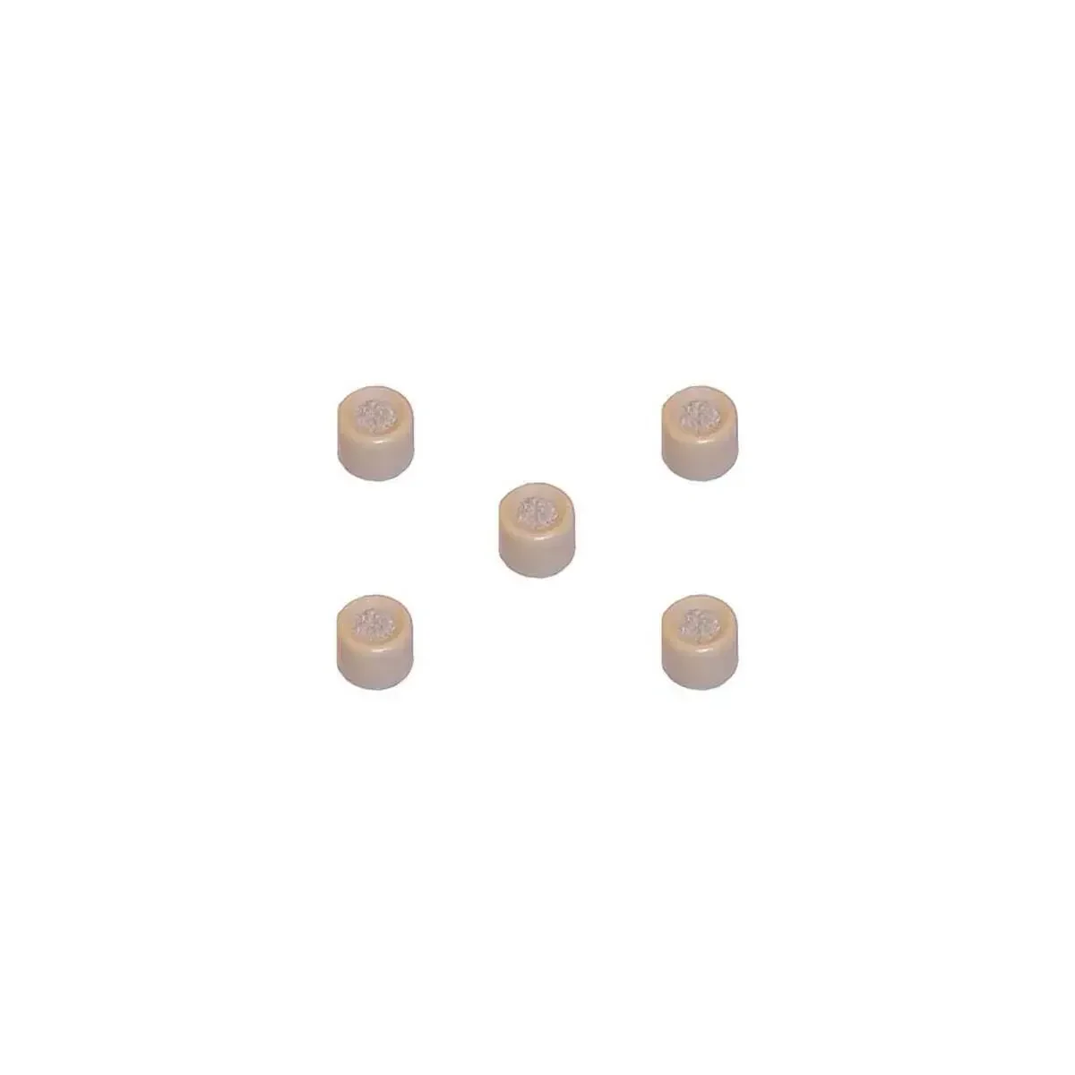 Ветрозащита для микрофона Shure RPM214 Mid Boost EQ Cap (набор, 5 шт.), бежевый/серебристый