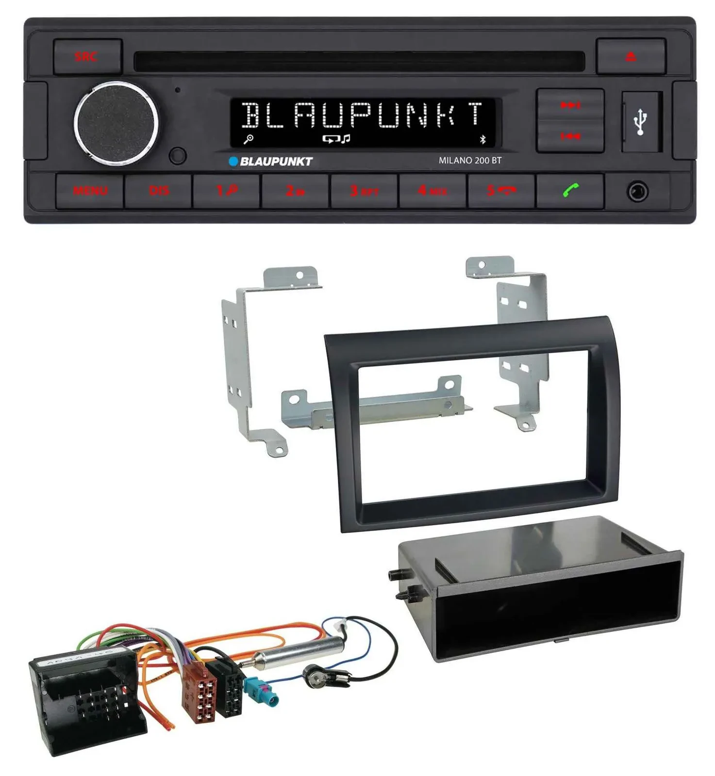 Blaupunkt MP3 USB CD Bluetooth AUX Autoradio für Citroen Jumper Quadlock 06-11 s