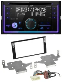 JVC MP3 USB 2DIN DAB Bluetooth CD Autoradio für Nissan Juke (ab 2014)