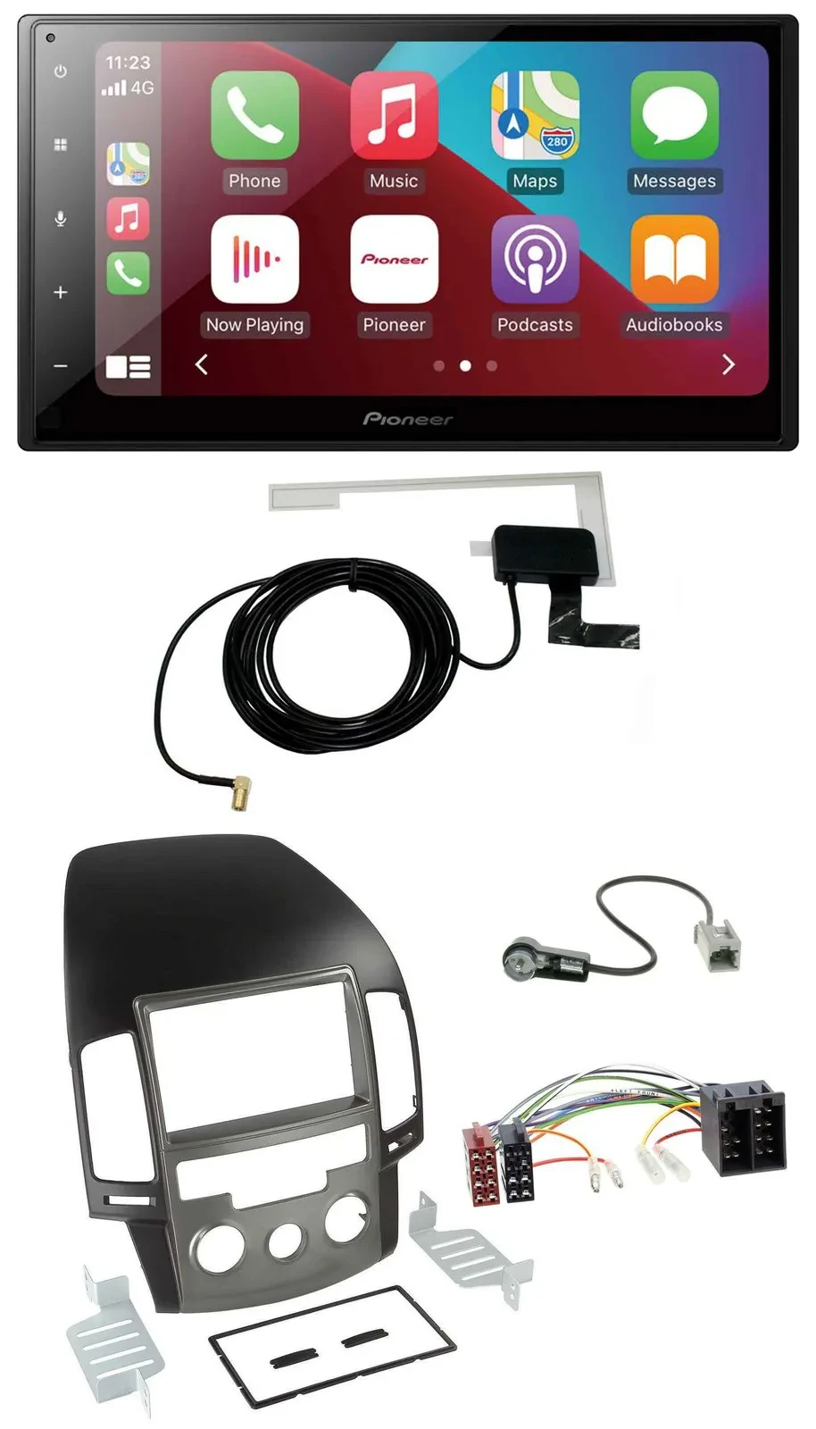 Автомагнитола для Hyundai i30 (с 2008) Pioneer 2DIN USB Bluetooth DAB MP3