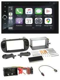 Blaupunkt 2DIN Bluetooth DAB USB DVD MP3 Autoradio für Fiat 500 ab 12 soft touch