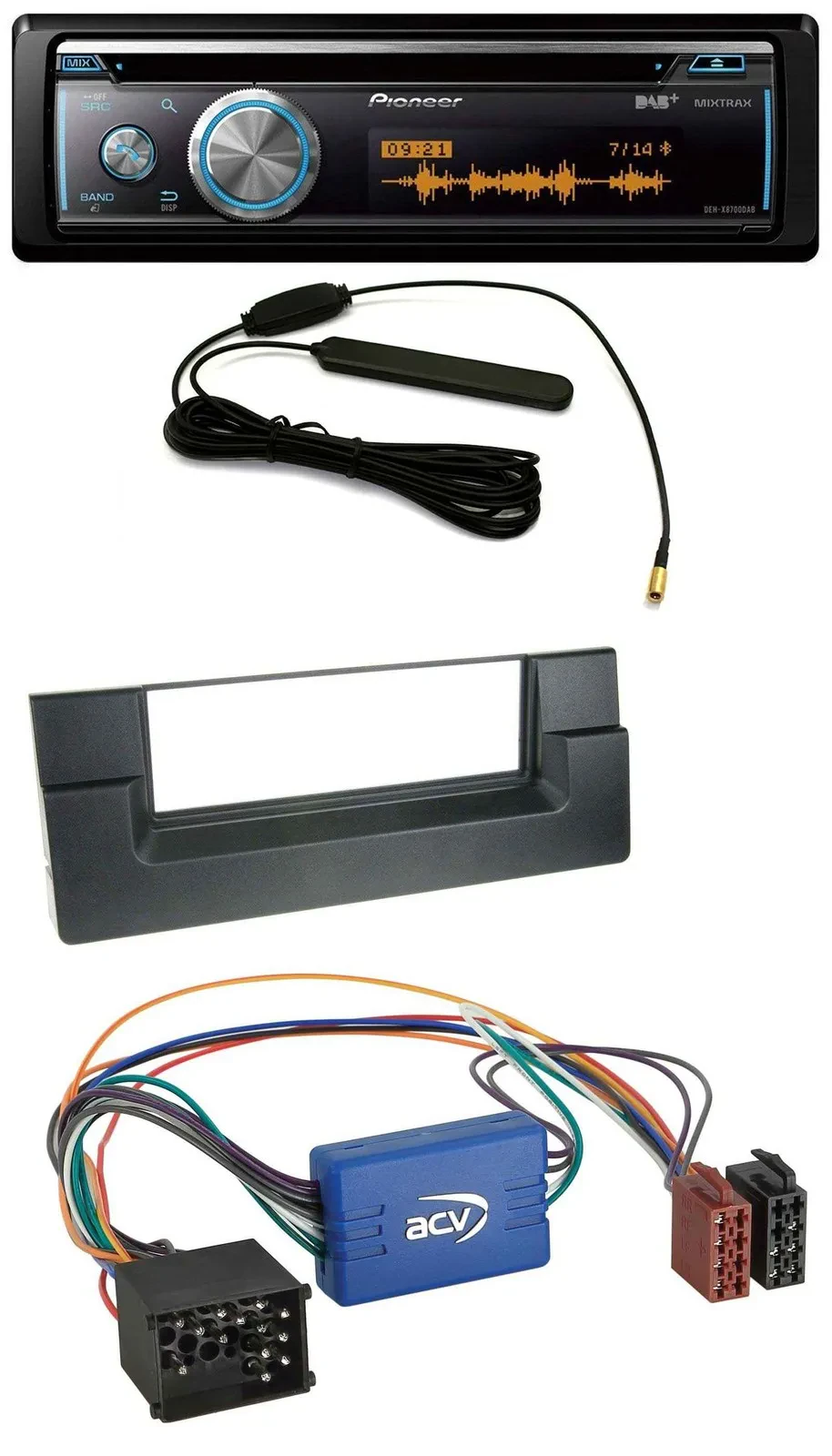 Pioneer CD USB Bluetooth DAB MP3 Autoradio für BMW 5er E39 X5 E53 Aktivsystem Ru