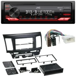 JVC Bluetooth USB DAB MP3 Autoradio für Mitsubishi Evo Lancer (ab 2008)