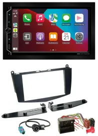 ESX 2DIN DAB USB MP3 Bluetooth Autoradio für Mercedes C-Klasse 07-11 ohne Tasten
