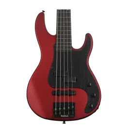 ESP LTD AP 5 5 String Bass Guitar Candy Apple Red Satin B Stock