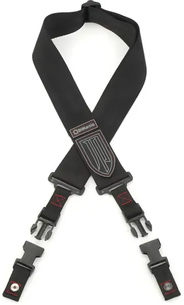 Ремень для гитары DiMarzio DD2200JP John Petrucci ClipLock Strap Black Red