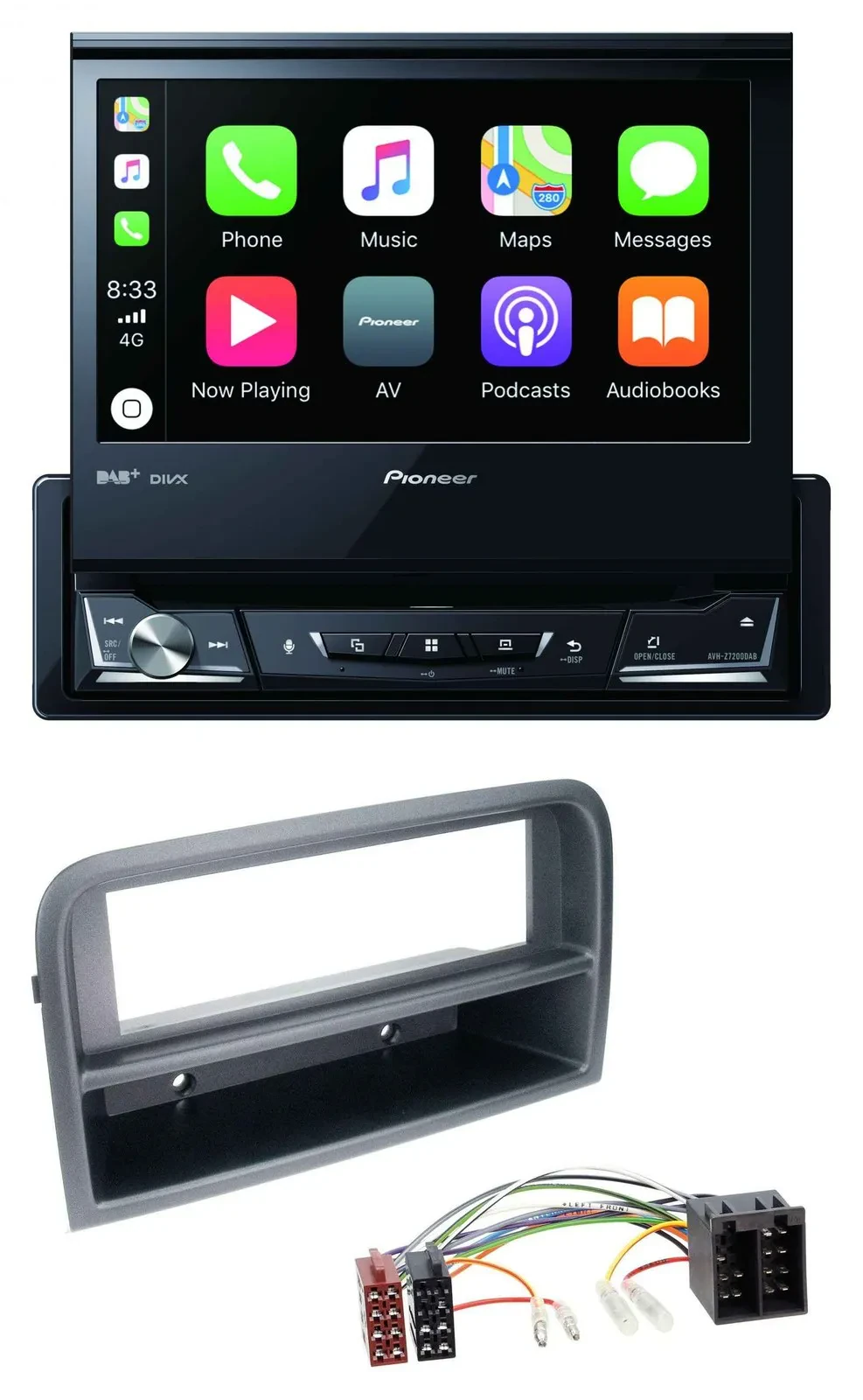 Pioneer DVD Bluetooth DAB USB MP3 Autoradio für Fiat Croma (ab 2005)
