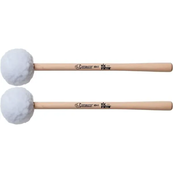 Колотушка маршевого барабана Vic Firth MB4S Corpsmaster Marching Bass Mallets Soft Extra Large (пара)