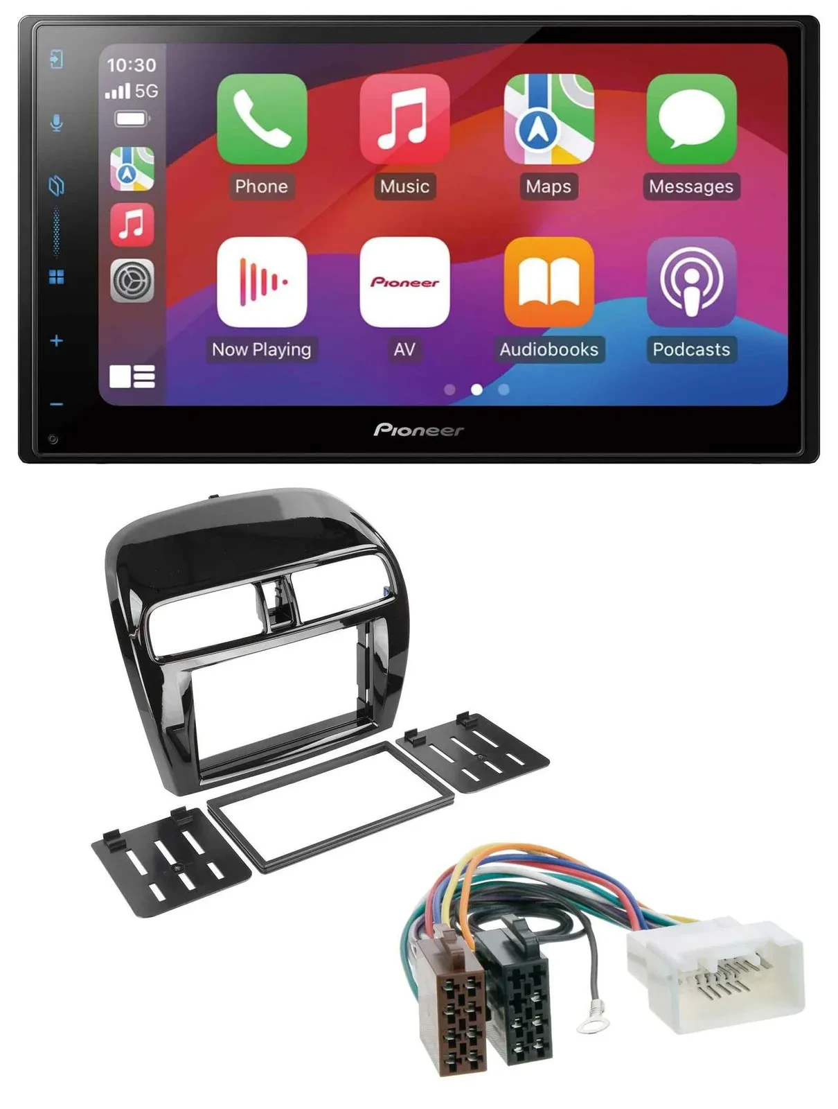 Автомагнитола Pioneer 2DIN, DAB, USB, MP3, Bluetooth для Mitsubishi Space Star/Mirage