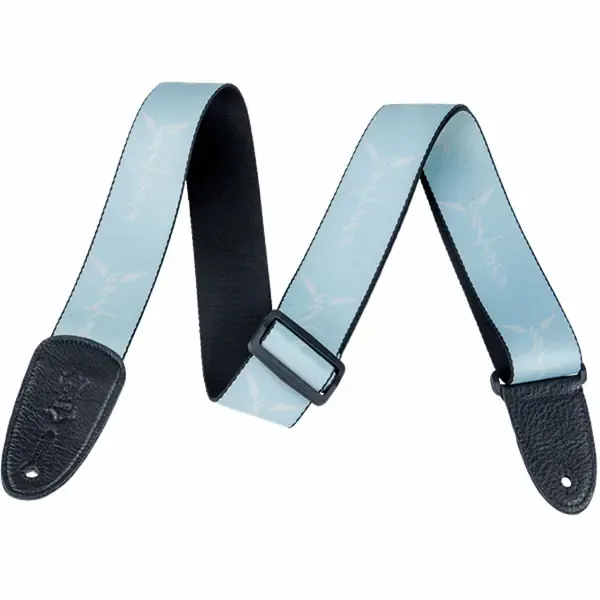 Ремень для гитары Gretsch Wing Logo Pattern Strap Seafoam with White Logos