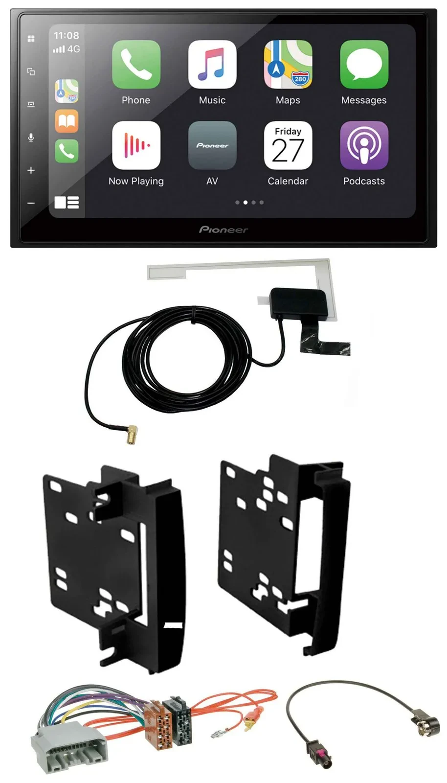 Pioneer USB MP3 2DIN Bluetooth DAB Autoradio für Chrysler 300C Sebring Dodge Ave