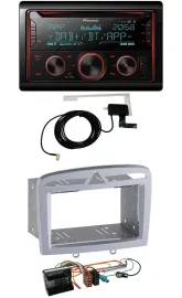 Pioneer 2DIN MP3 DAB USB CD Bluetooth Autoradio für Peugeot 308 09-13 warmsilber