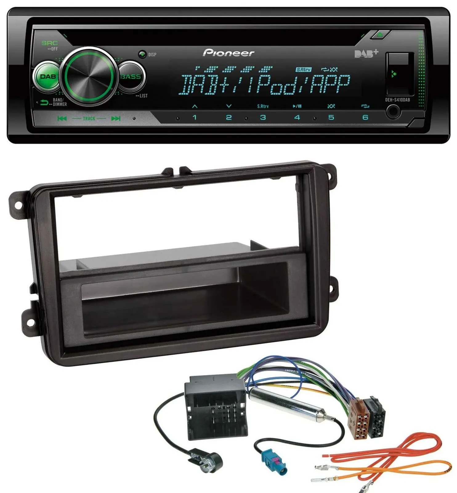 Pioneer USB MP3 DAB AUX CD Autoradio für VW Transporter T5 T6 Caravelle Multivan