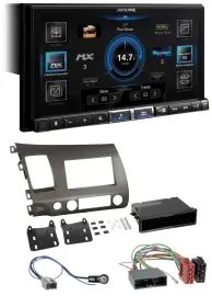 Alpine DAB 2DIN USB Bluetooth MP3 Autoradio für Honda Civic Hybrid FD3 06-10 ant