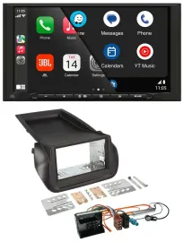 JBL USB 2DIN MP3 Bluetooth AUX Autoradio für Citroen Nemo Peugeot Bipper