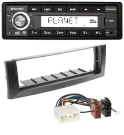Continental USB 1DIN AUX DAB MP3 Autoradio für Mitsubishi Colt (2004-2008)